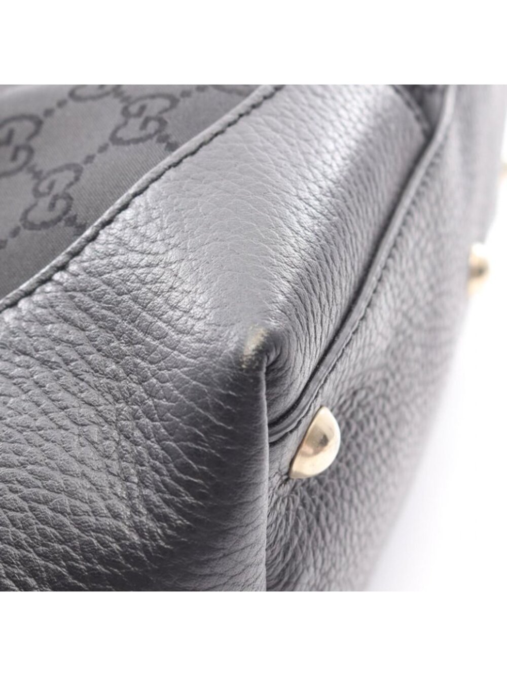 Gucci Tote GG Pattern Black Nylon Leather - Picture 11 of 11